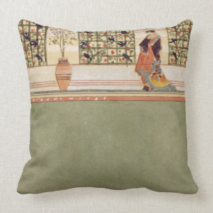 Anglo-Japanese Wall Design, c.1860 (w/c & pencil o Throw Pillow
