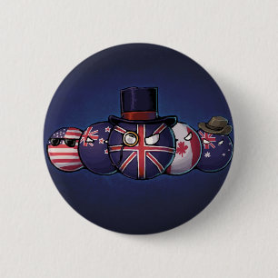 Anglo-Saxon Countryballs 2 Inch Round Button