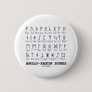 Anglo-Saxon Runes (Linguistics Cryptography) 2 Inch Round Button