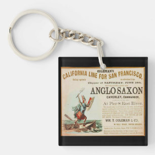 Anglo Saxon vintage Sailing  Keychain
