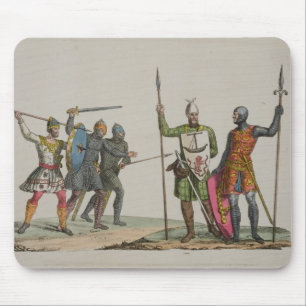 Anglo-Saxon Warriors, plate 14 from 'The History o Mouse Pad