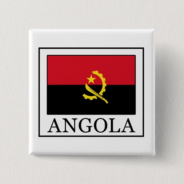 Angola 2 Inch Square Button (Front)