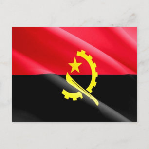 Angola - Angolan flag - Postcard
