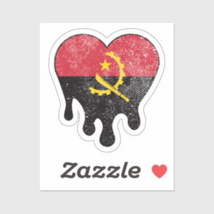 Angola Angolan Melting Heart Love