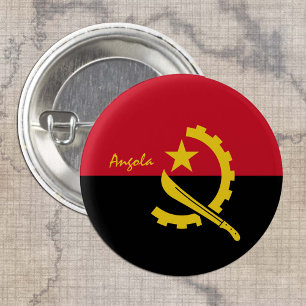 Angola button, patriotic Angolan Flag fashion 1 Inch Round Button
