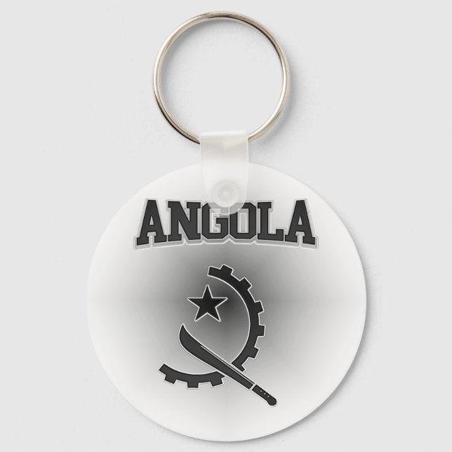 Angola  Coat of Arms Keychain (Front)