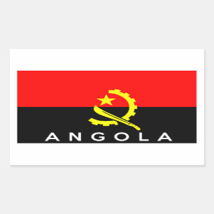 angola country flag symbol name text sticker