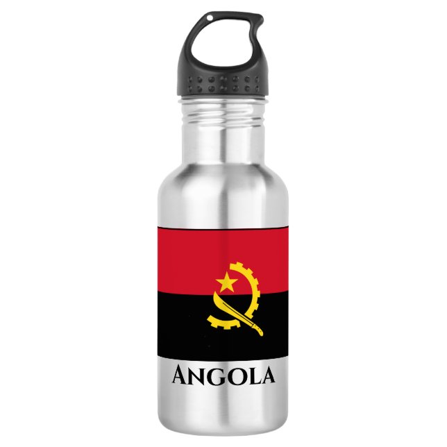 Angola Flag 532 Ml Water Bottle (Front)