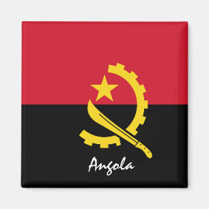 Angola flag & Africa holiday/sports fans Magnet