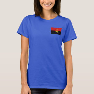Angola Flag and Map dk T-Shirt