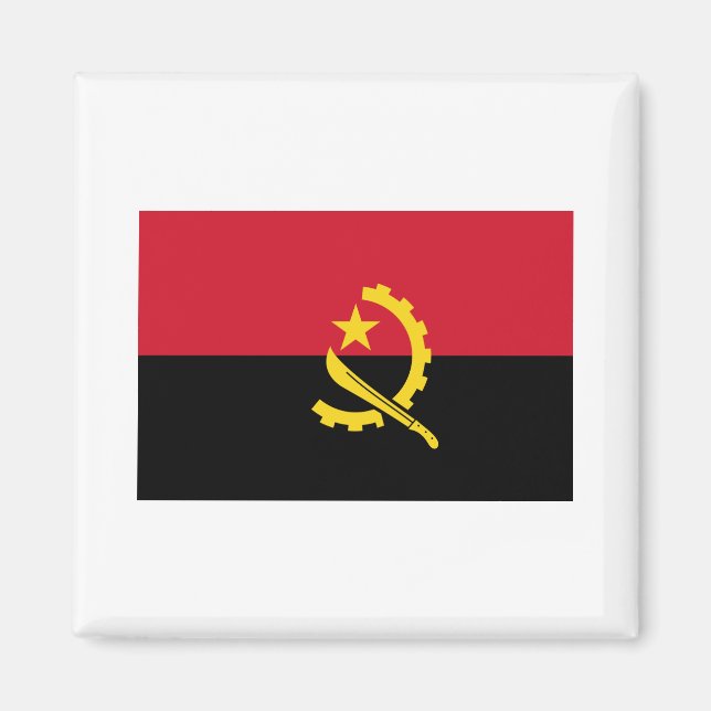 Angola flag AO Magnet (Front)