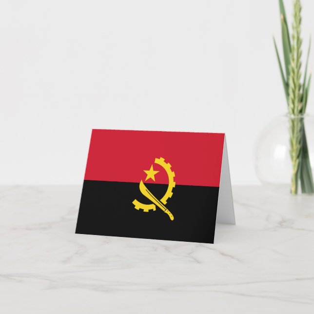 Angola Flag Card (Front)