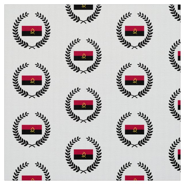 Angola Flag Fabric (Swatch)
