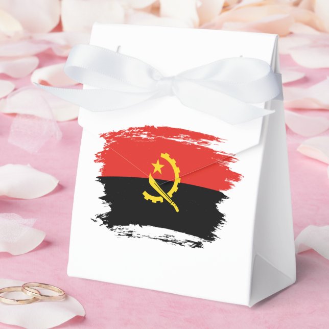 Angola flag favor box (Wedding)