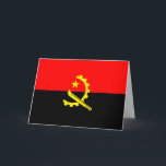 angola flag greeting card<br><div class="desc">angola flag greeting card. NOTE: you can remove the store name and image on the back of the card. Just click edit and remove.</div>