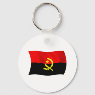 Angola Flag Keychain