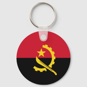 Angola Flag Keychain