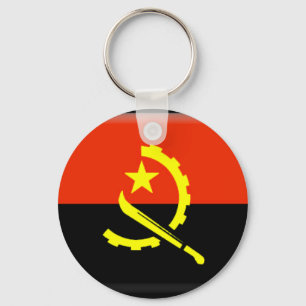 Angola flag keychain