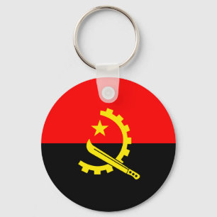 Angola Flag Keychain