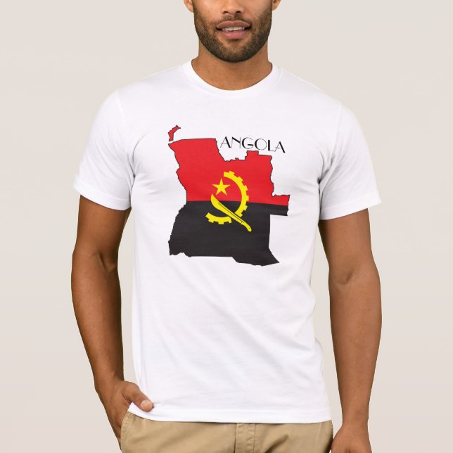 Angola Flag-Map Shirt (Front)