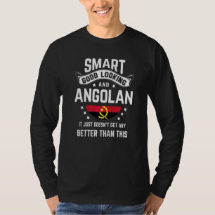 Angola Flag Native Pride  Angola Angolan Roots T-Shirt