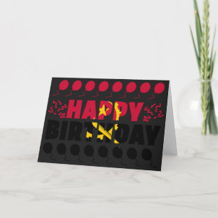 Angola Flag Patriotic Birthday Card