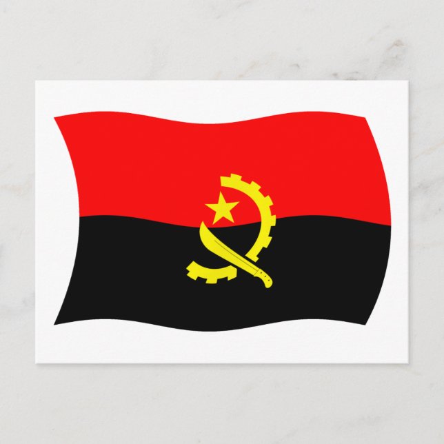 Angola Flag Postcard (Front)