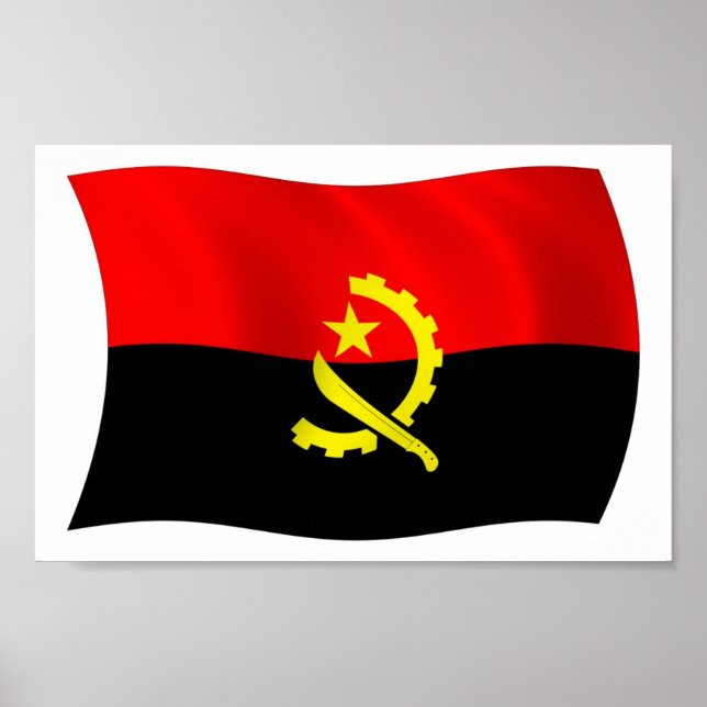 Angola Flag Poster Print (Front)