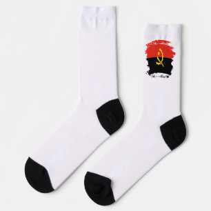 Angola flag socks