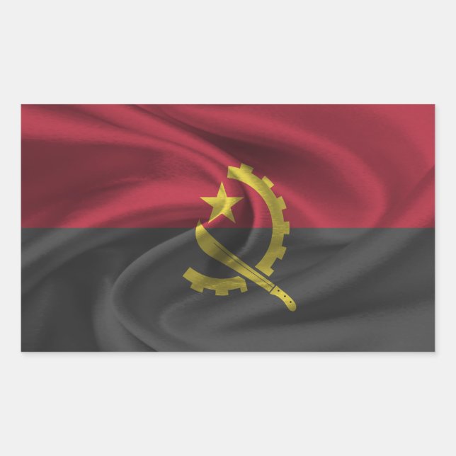 Angola Flag Sticker (Front)