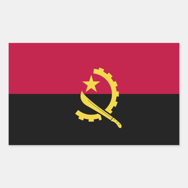 Angola Flag Sticker (Front)