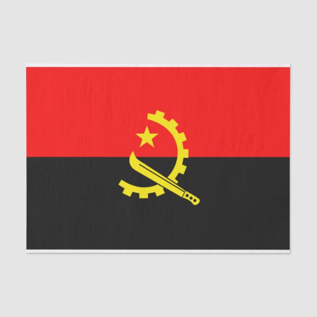 angola flag tissue paper (Front)