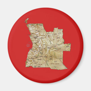 Angola Map Magnet