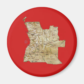Angola Map Magnet