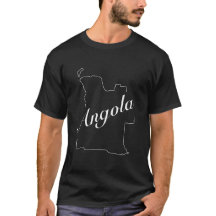 Angola map outline