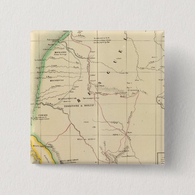 Angola, Namibia 44 2 Inch Square Button (Front)