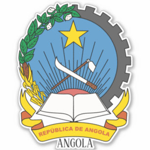 Angola National Coat Of Arms Patriotic