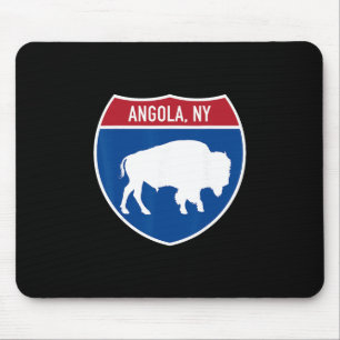 Angola New York Buffalo Ny Highway Interstate Sign Mouse Pad