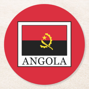 Angola Round Paper Coaster