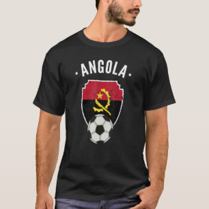 Angola Soccer Angola Flag Football Angolan Pride R T-Shirt