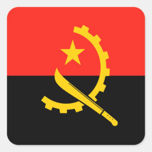Angola Square Sticker