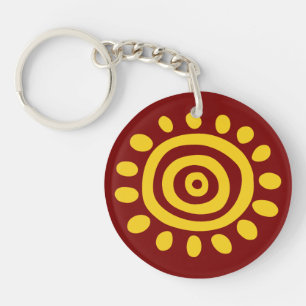 Angola Sun symbol flag ancient sign Keychain