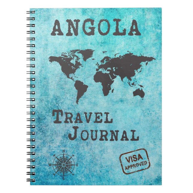 Angola Travel Journal Vacation Trip Planner (Front)