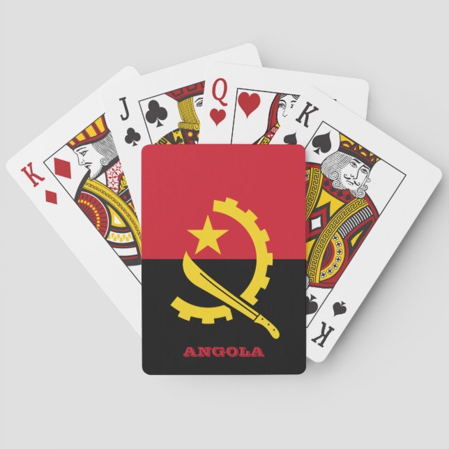 Angolan Flag Games, Angola Playing Cards (Back)