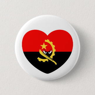 Angolan heart - For real Angolans! 2 Inch Round Button