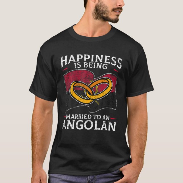 Angolan Wedding Angola Marriage Married Heritage T-Shirt (Front)