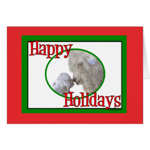 Angora Chèvre maman et bébé Noël de Noël