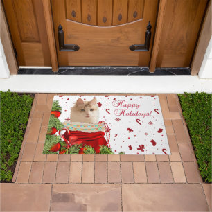 Angora Happy Holidays Doormat