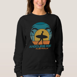 Angourie Point Surfing Beach Retro Surfing Summer Sweatshirt