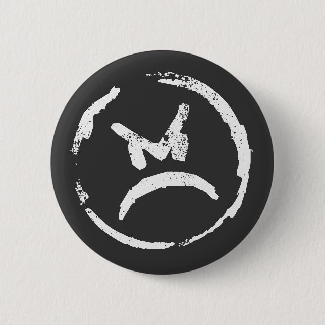 Angry 2 inch round button (Front)